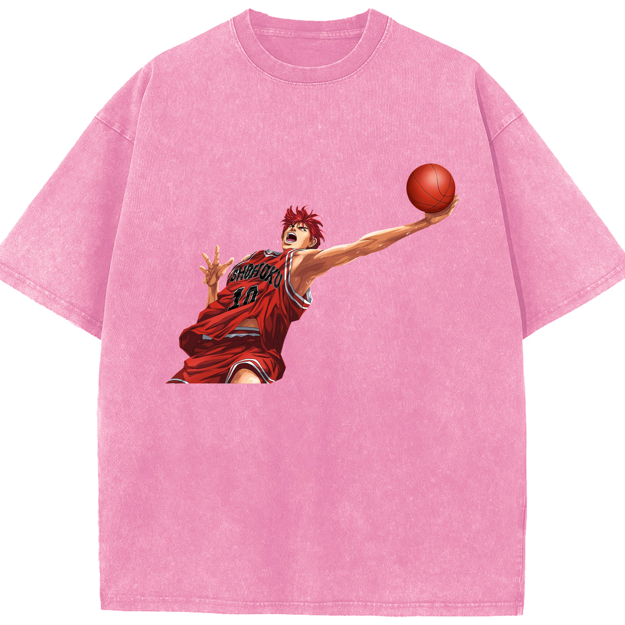 （画像用） SLAM DUNK／スラムダンク 綿100% ヴィンテージ風 半袖Tシャツ（フロントプリント）